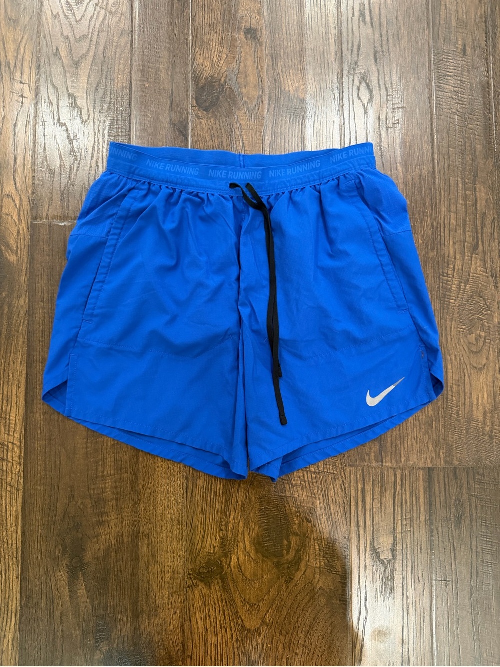 Nike Men’s Running Shorts - Royal Blue with Black Drawcord